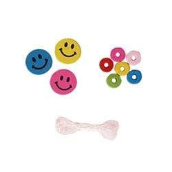 AussieSuperStore Jewellery Making Supplies PJ Twin Pack Bead Smiley Face/Donut Beads PJ Twin Pack Bead Smiley Face/Donut Beads  | Jewellery Making Beads 9323823158224 PJD109